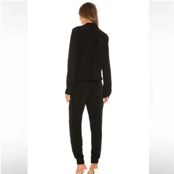 Monrow Black Track Pants Sleek Comfort - Picture 4 of 5